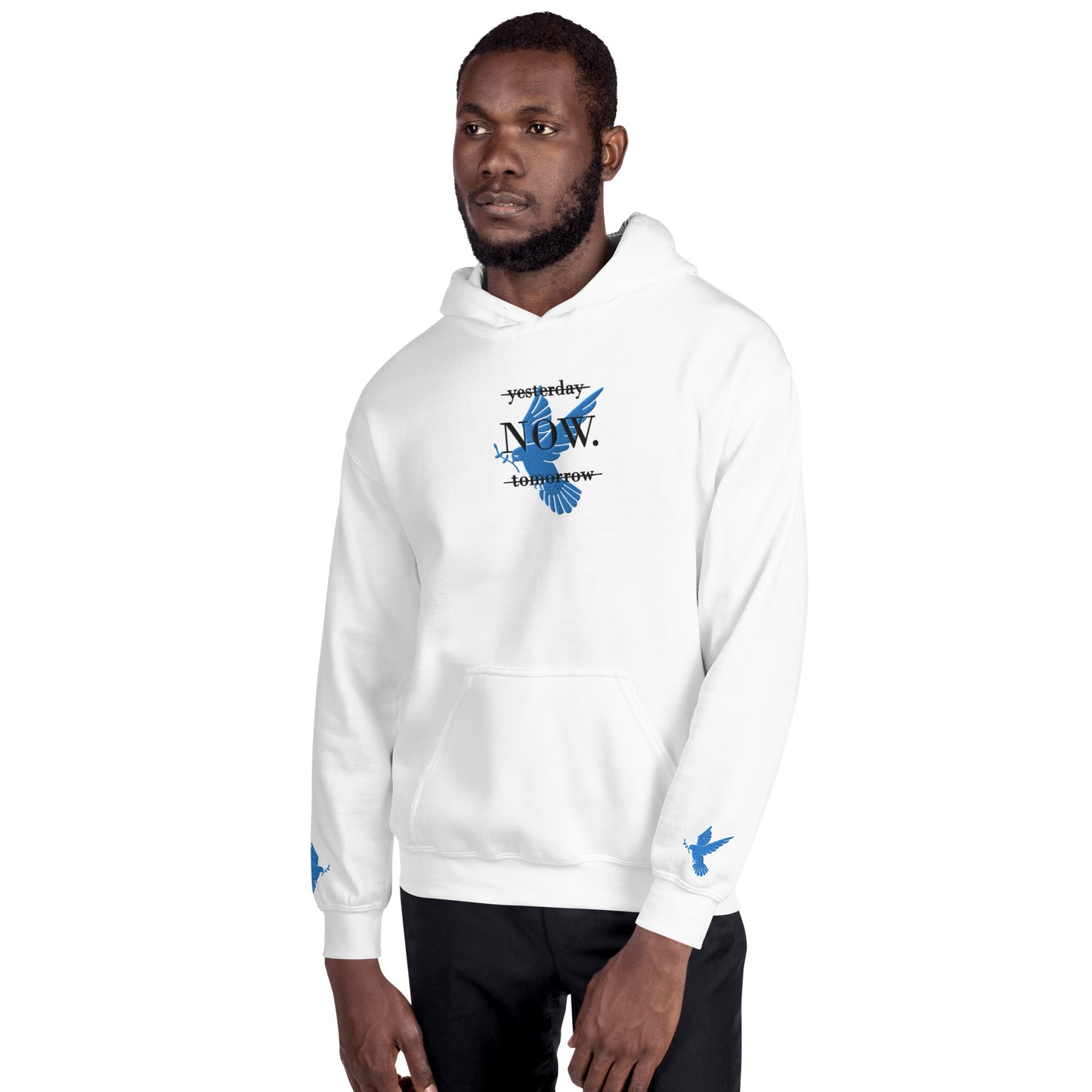 Baumwolle Herren Kapuzenpullover - Gestickt Design