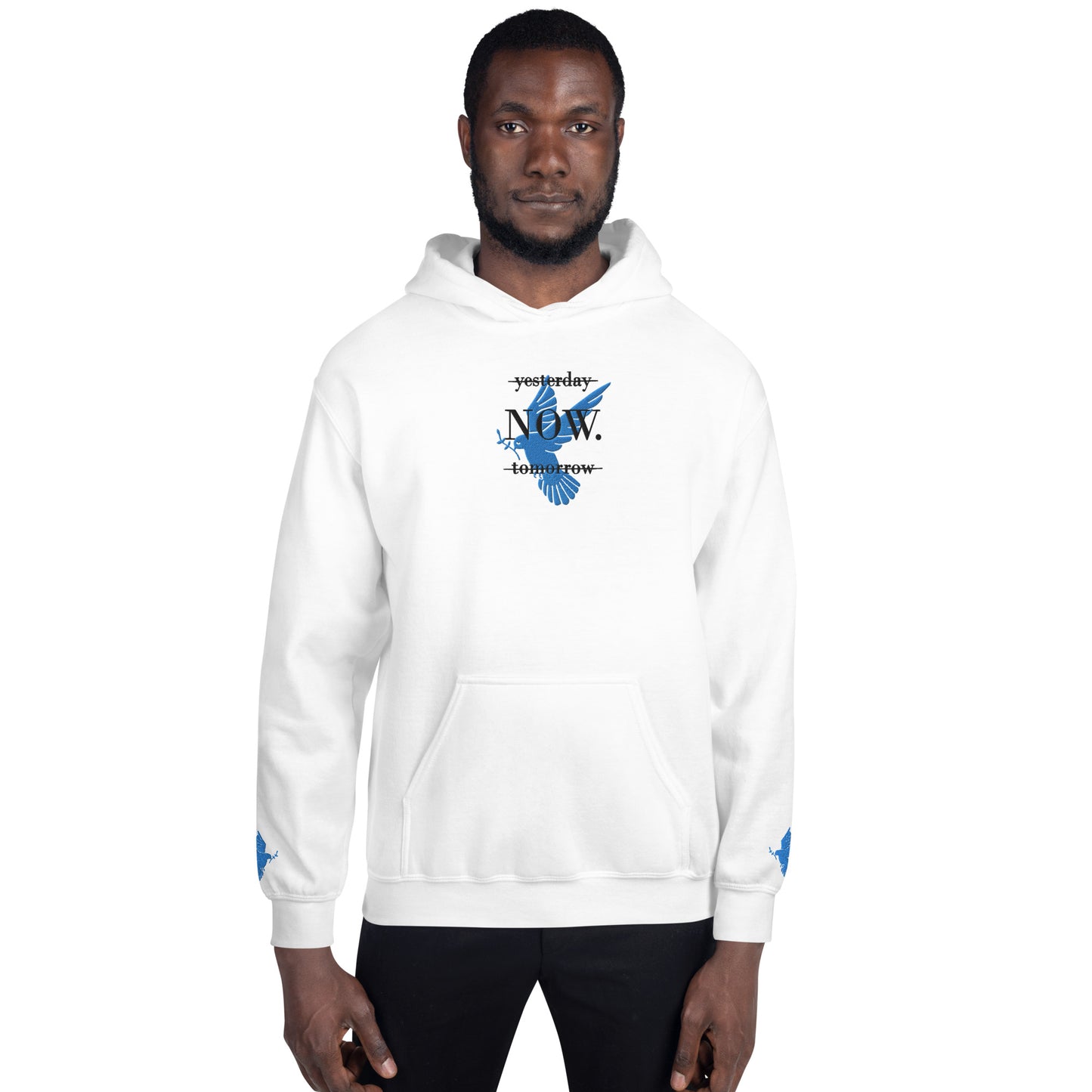 Baumwolle Herren Kapuzenpullover - Gestickt Design