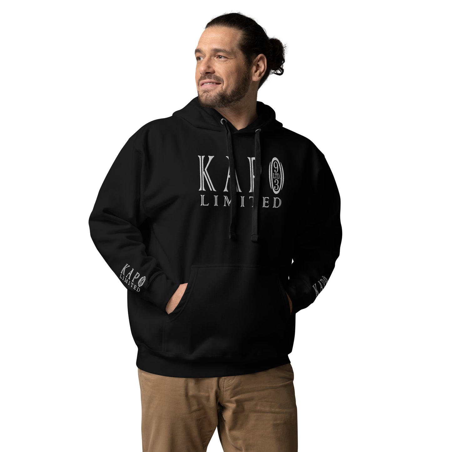 Baumwolle Herren Kapuzenpullover - Gestickt Design