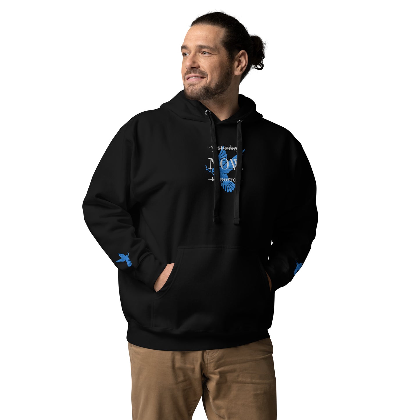 Baumwolle Herren Kapuzenpullover - Gestickt Design