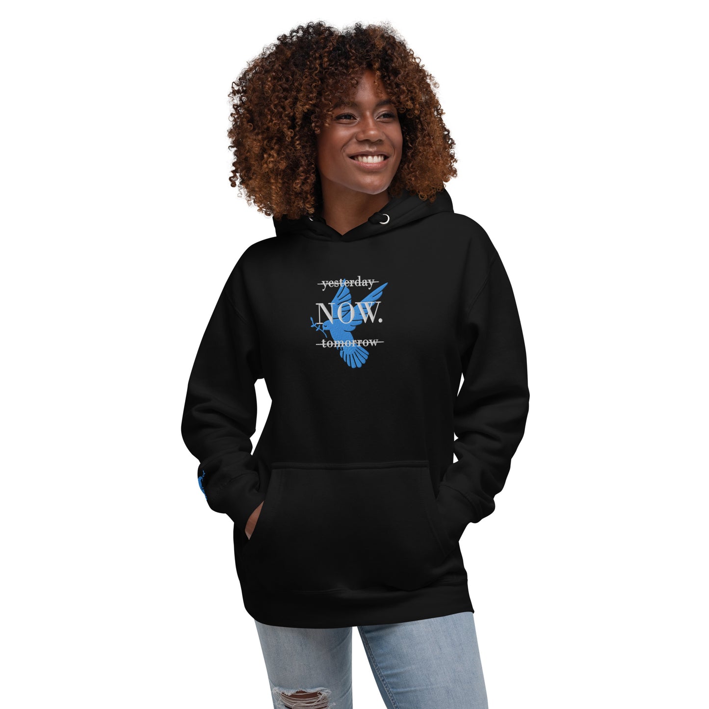 Baumwolle Damen Kapuzenpullover - Gestickt Design