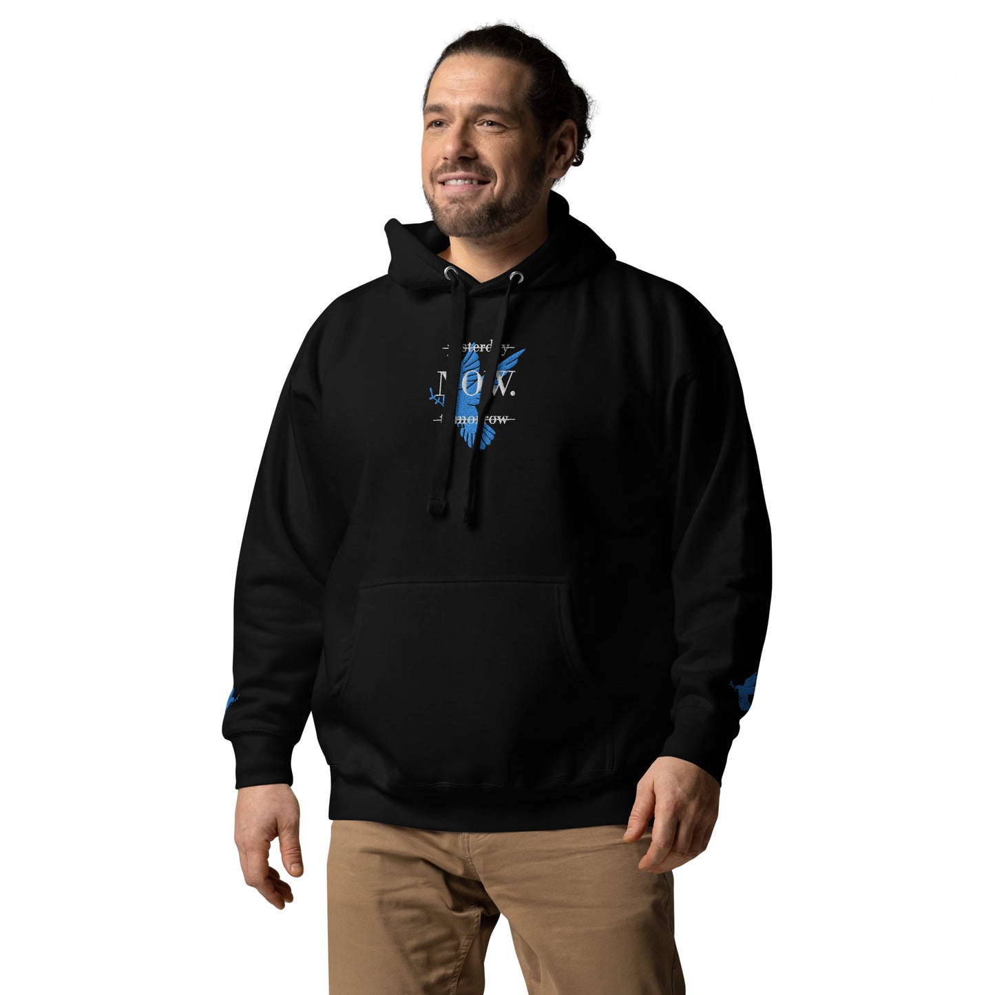 Baumwolle Herren Kapuzenpullover - Gestickt Design