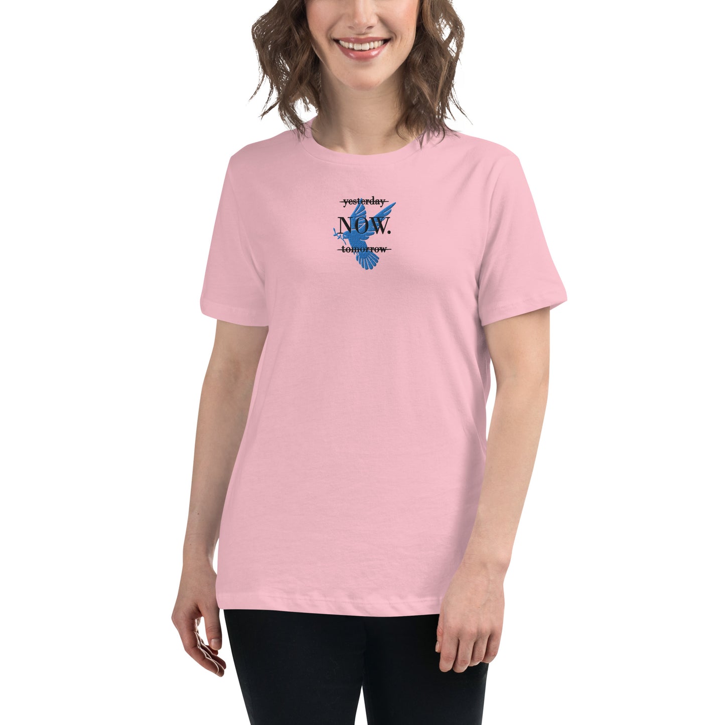 Baumwolle Damen T-Shirt - Gestickt Design